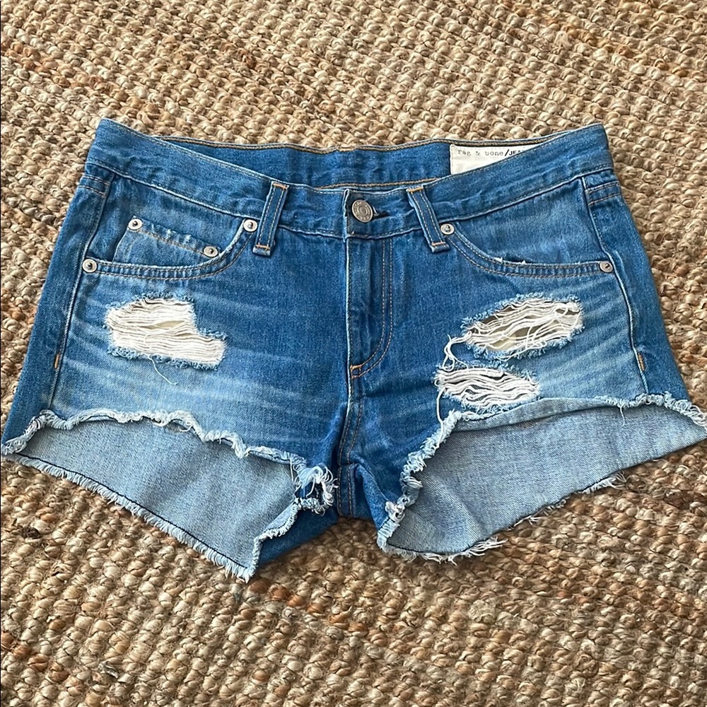 Rag & Bone Distressed Denim Shorts